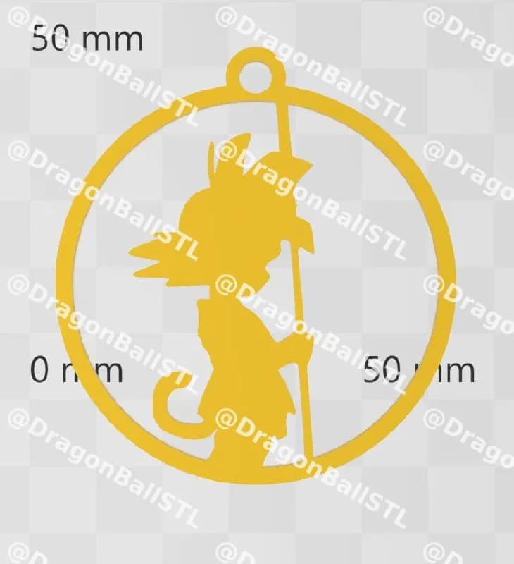 STL - Goku Kid Bola de Navidad