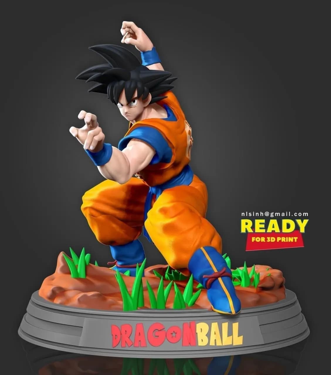 STL - Goku listo para la batalla