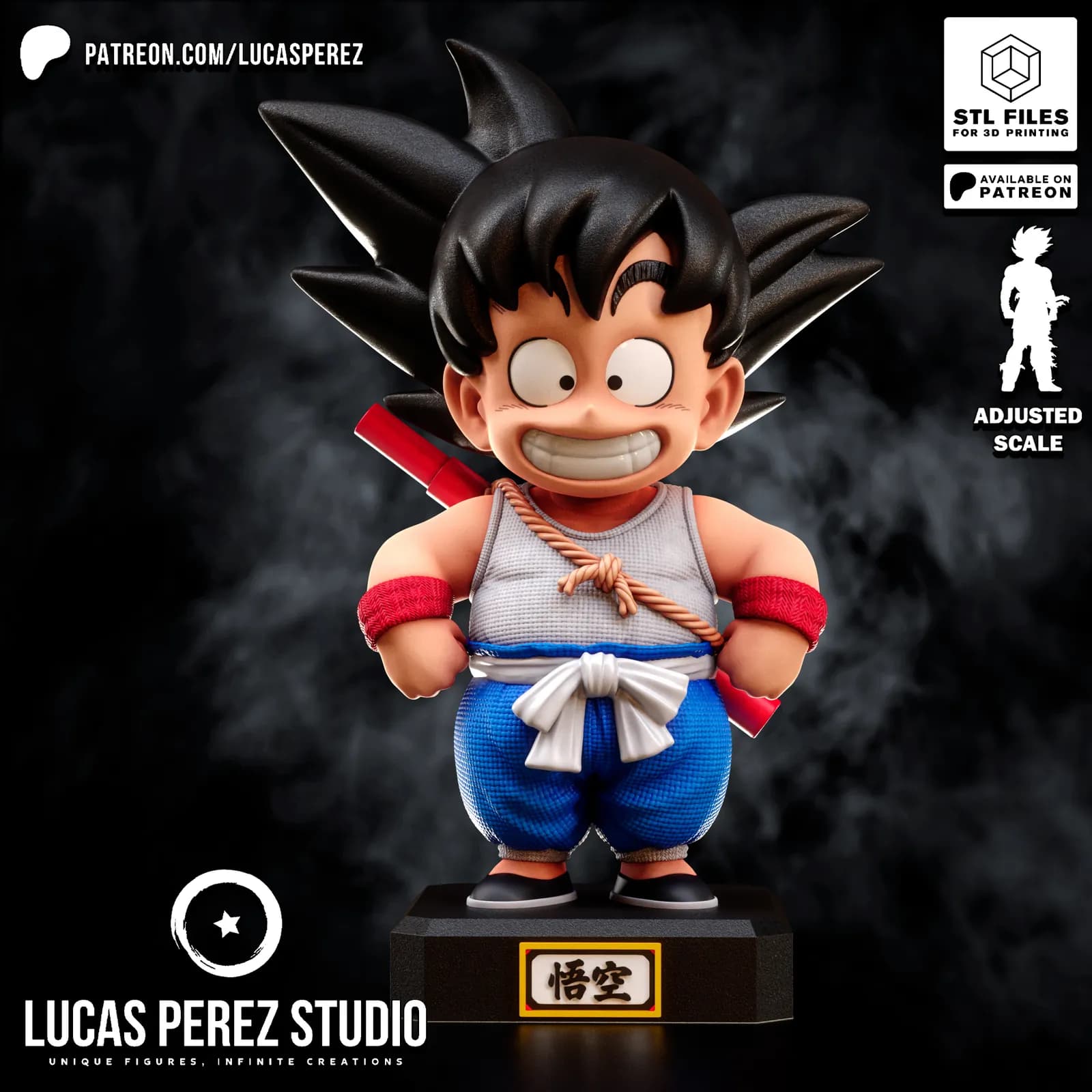 STL - Goku Niño render 3