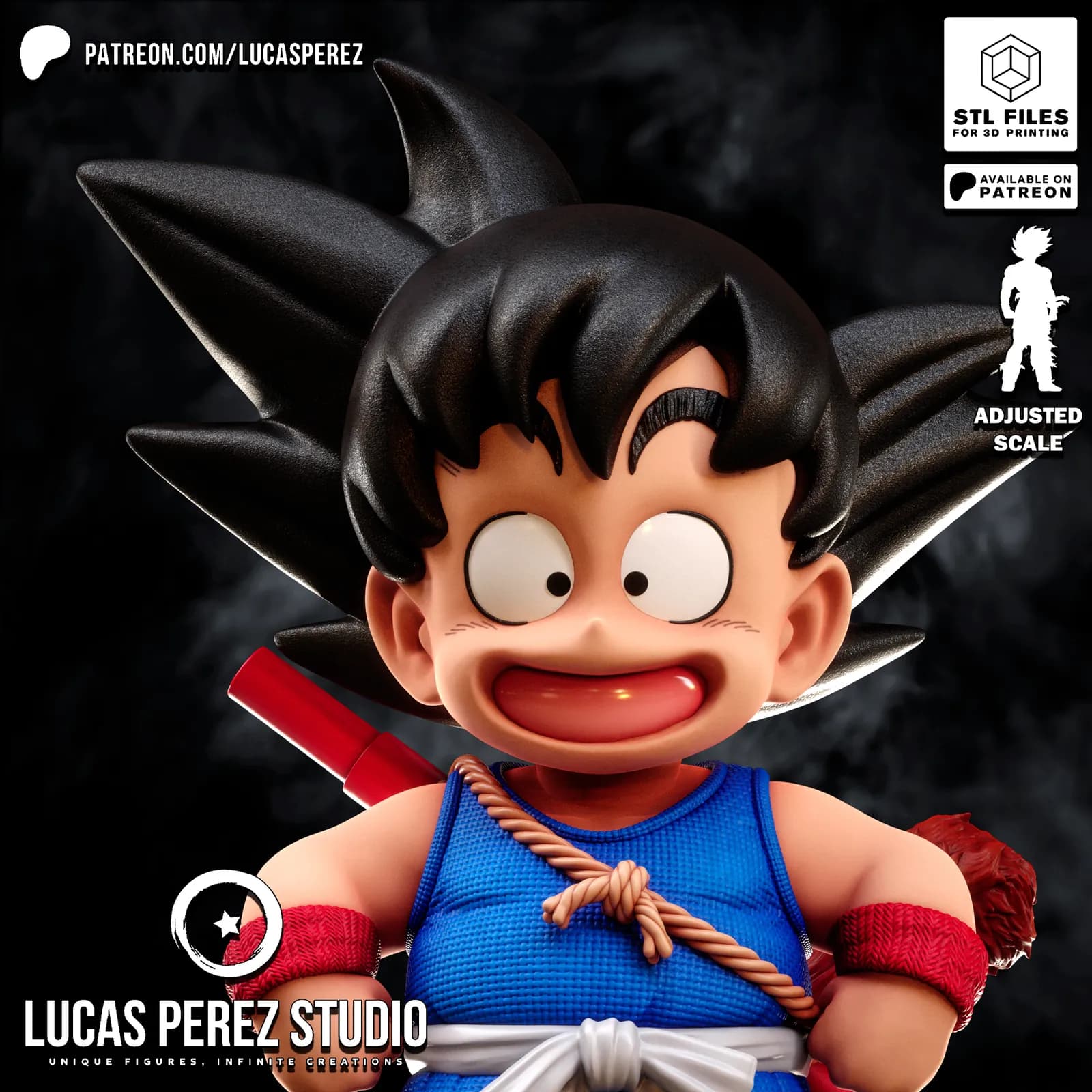 STL - Goku Niño render 5