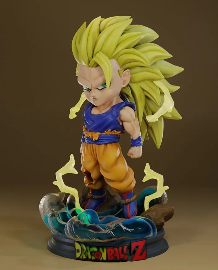 STL - goku sjj3 chibi