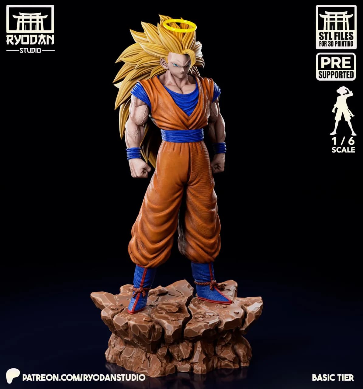 STL - Goku SSJ3 Figura Coleccionable