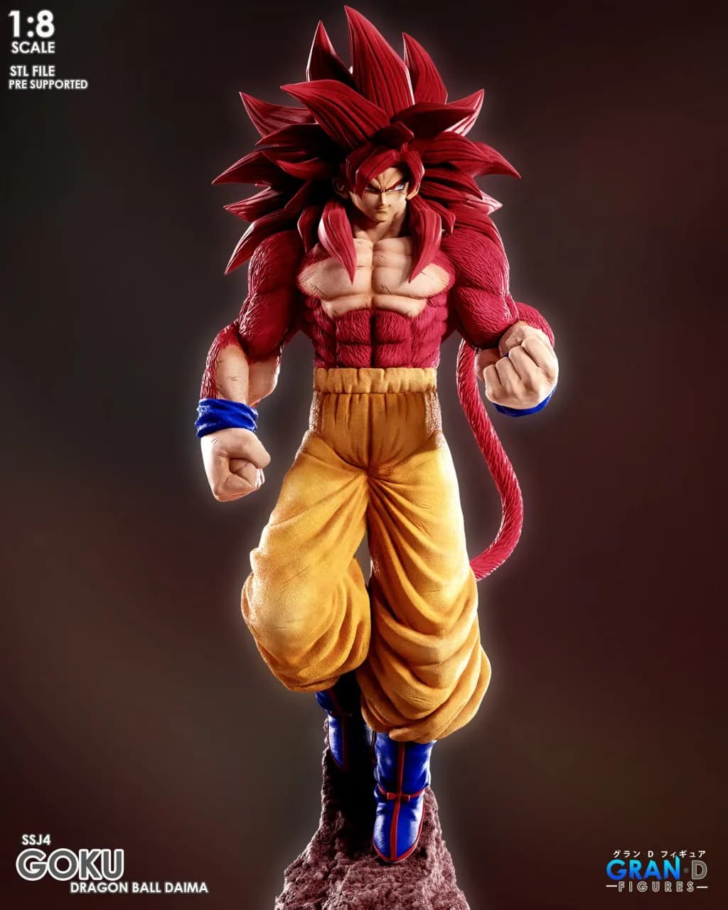 STL - Goku SSJ4 Figura Coleccionable