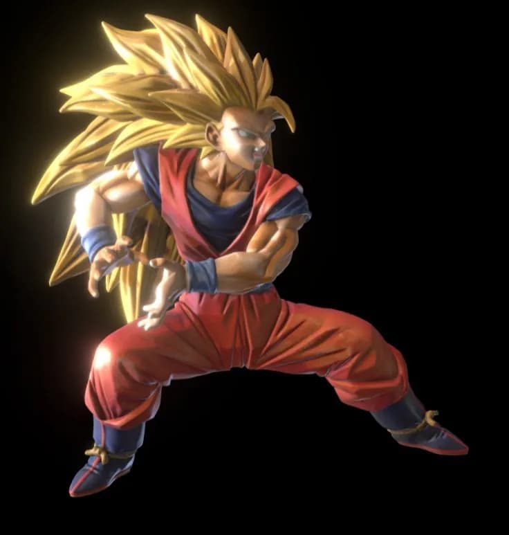 STL - Goku Super Saiyajin 3 Kamehameha