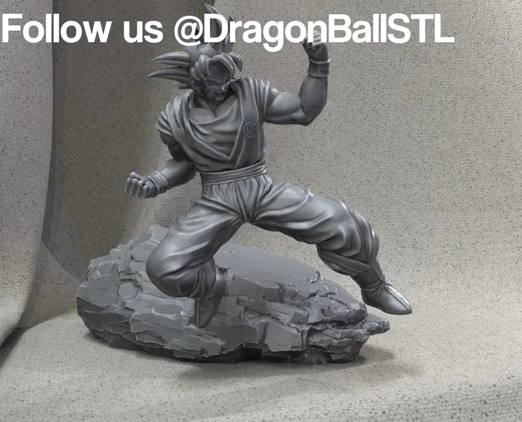 STL - Goku Super Saiyajin Kamehameha