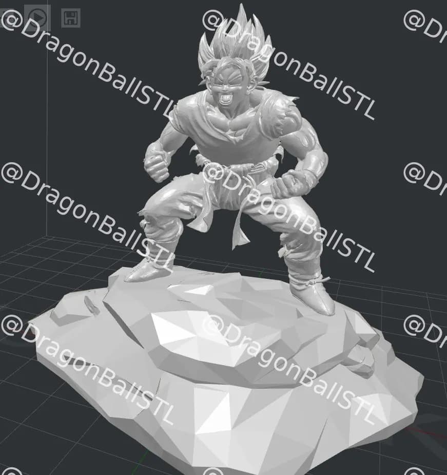 STL - Goku Super Saiyan 2 3