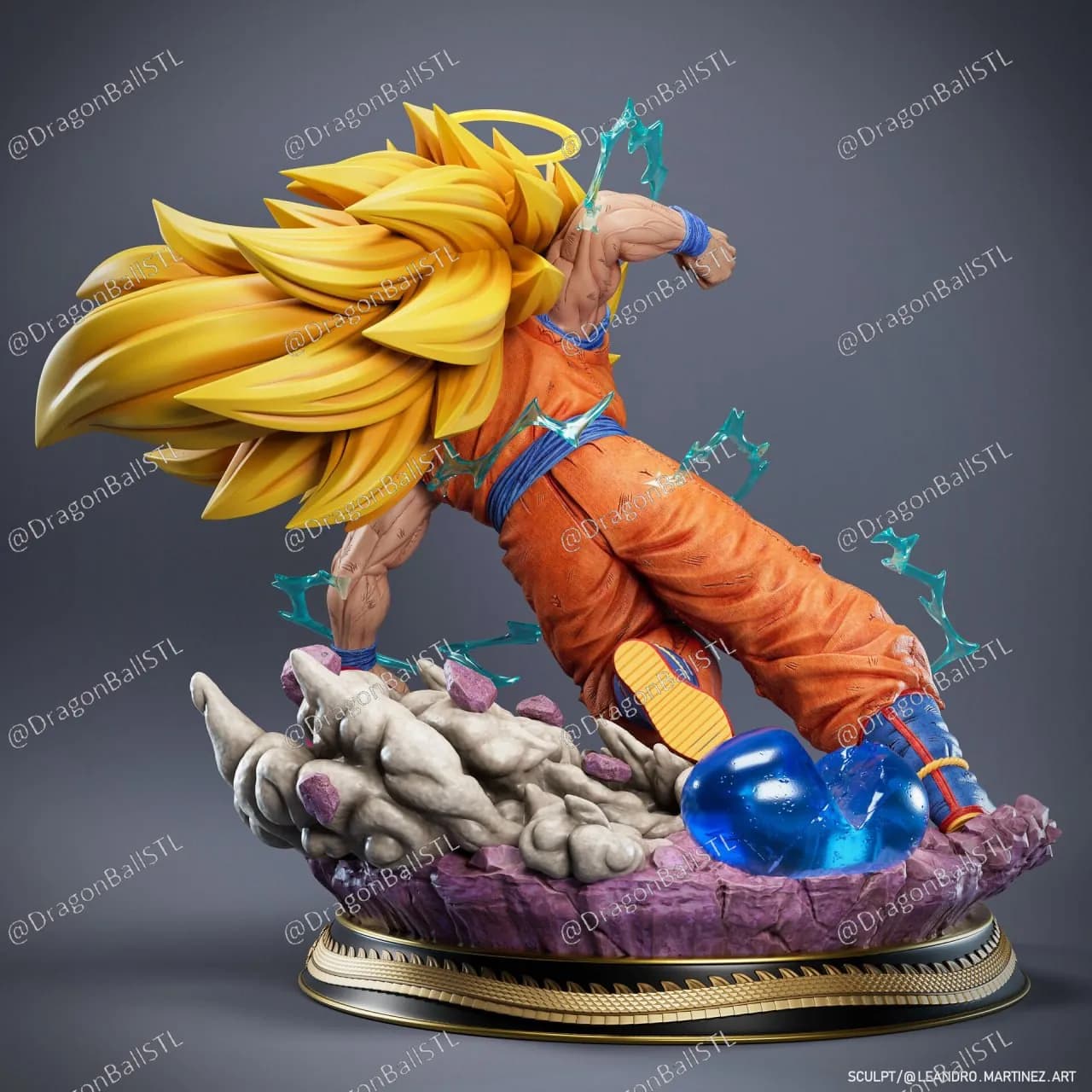 STL - Goku Super Saiyan 3 3 render 3