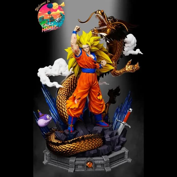 STL - goku super saiyan 3 dragon