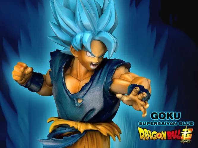 STL - Goku Super Saiyan Blue 2 render 2