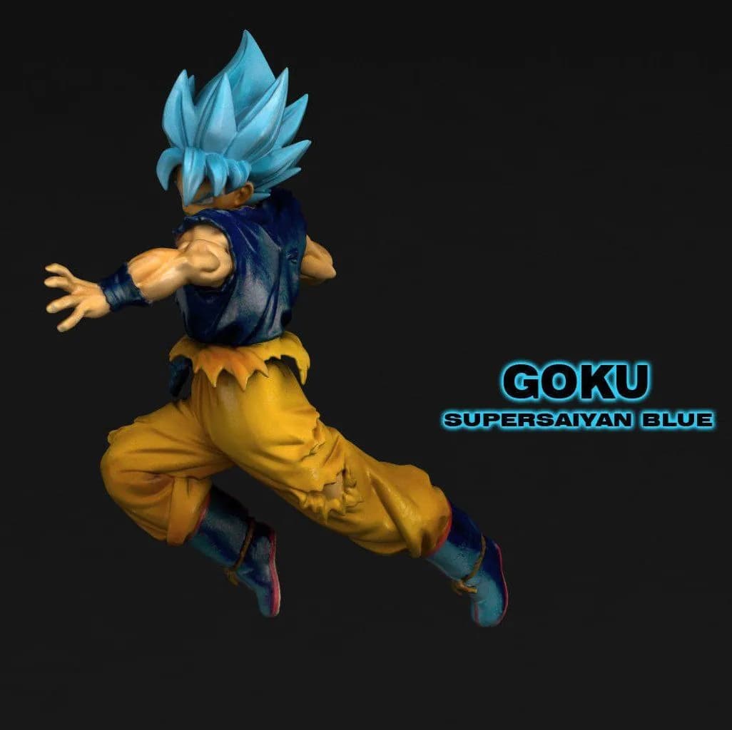 STL - Goku Super Saiyan Blue 2 render 3