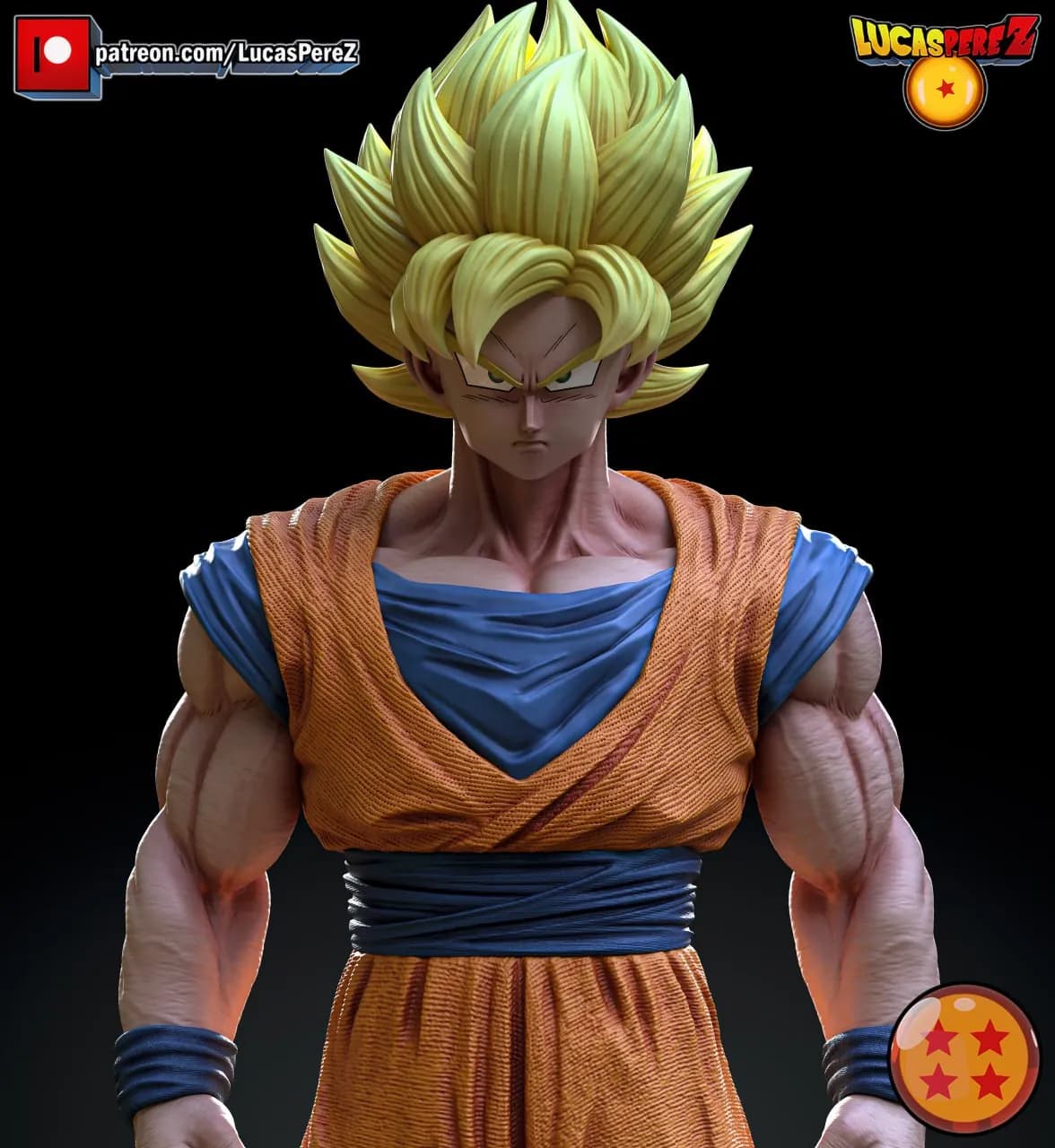 STL - Goku Super Saiyan Guerrero Z