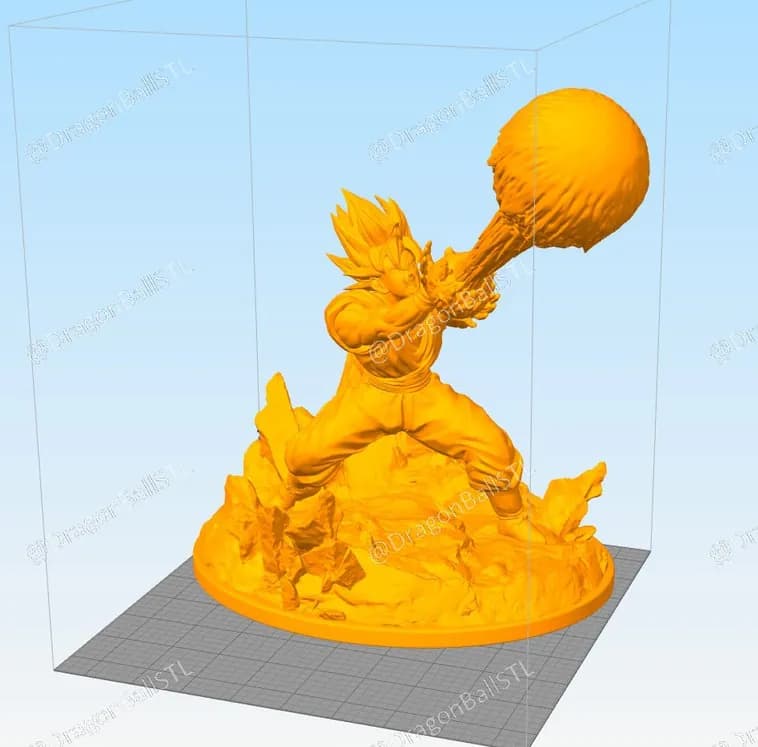 STL - Goku Super Saiyan Kamehameha (2)