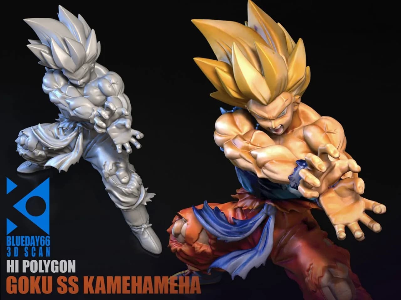 STL - Goku Super Saiyan Kamehameha 3