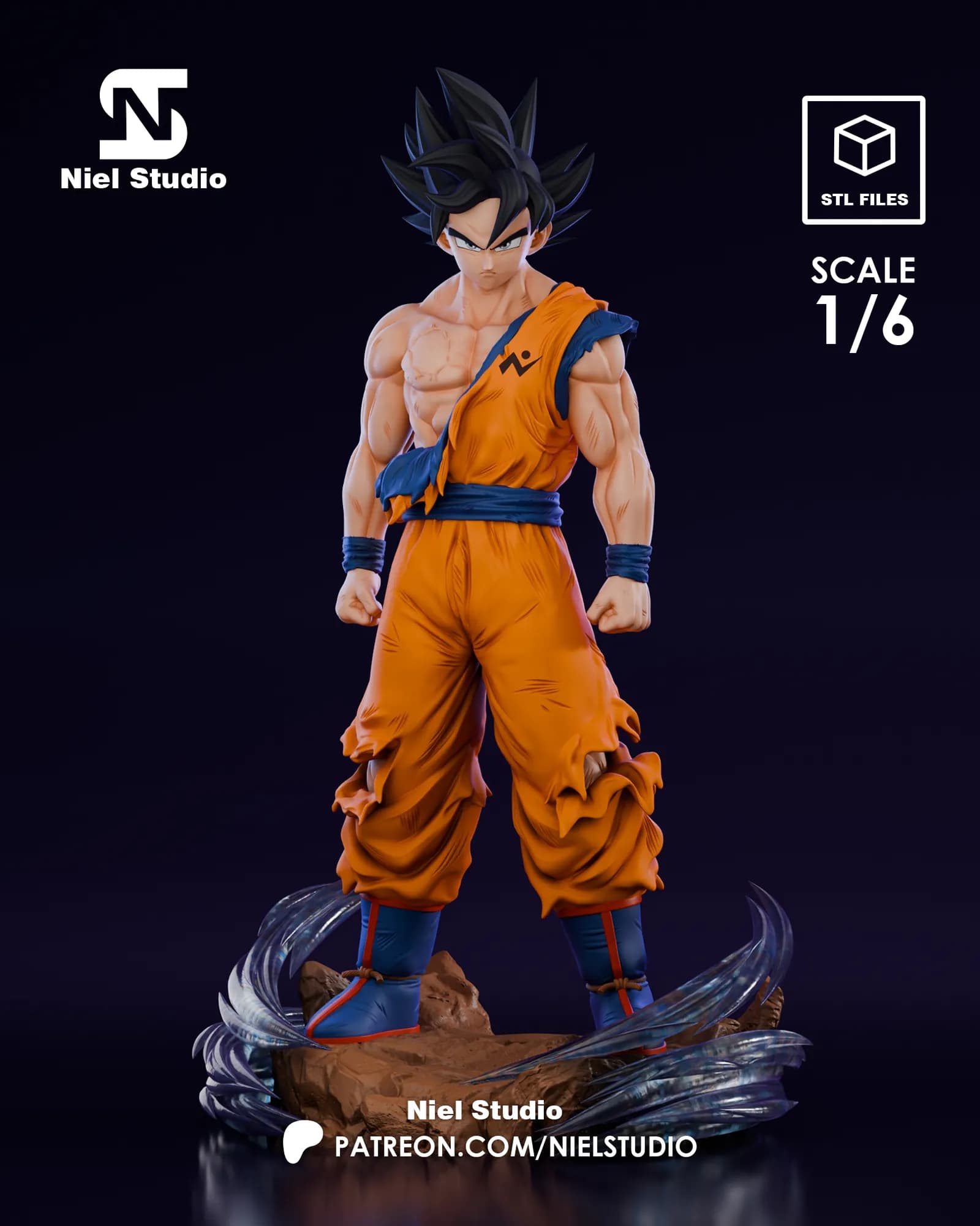 STL - Goku Ultra Instinto 10 render 5