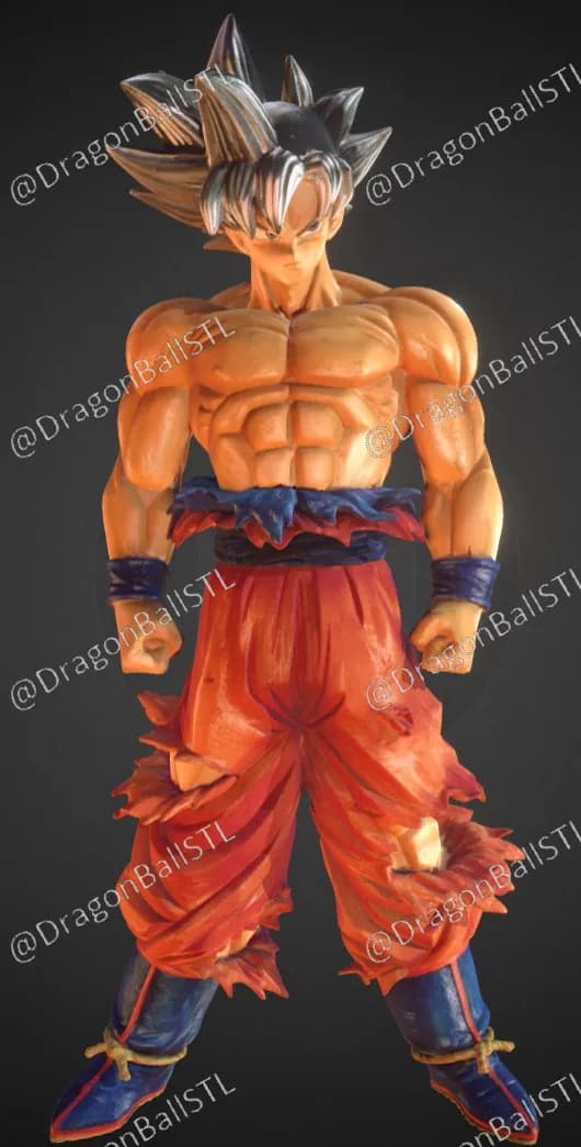 STL - Goku Ultra Instinto 2 render 2