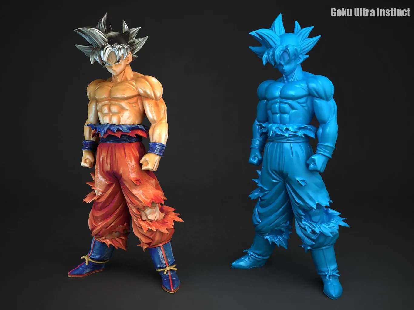 STL - Goku Ultra Instinto 3 render 2