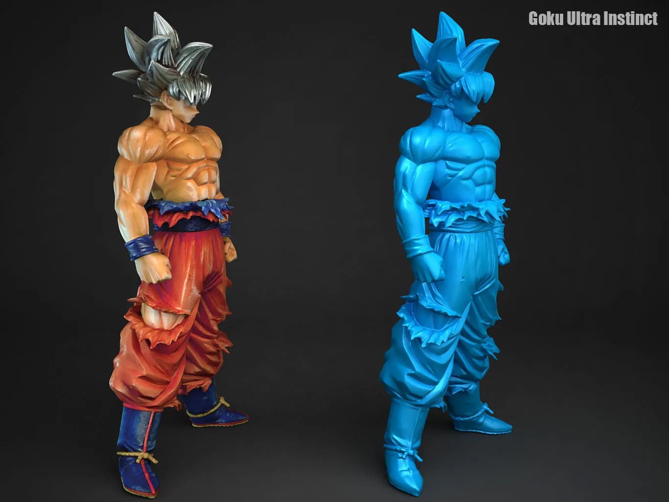 STL - Goku Ultra Instinto 3 render 5