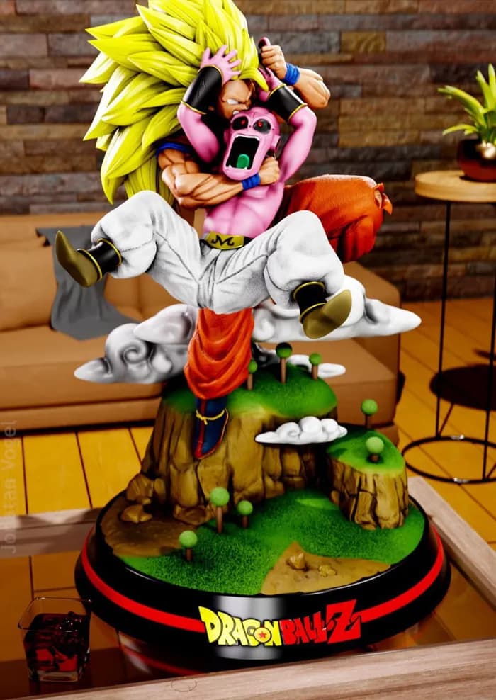 STL - Goku vs Boo Super Saiyan 3