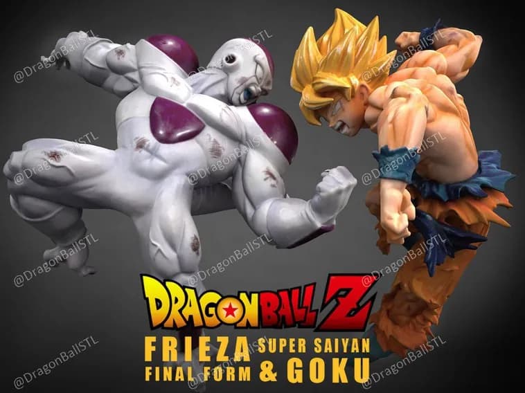 STL - Goku vs Frieza Battle Figure
