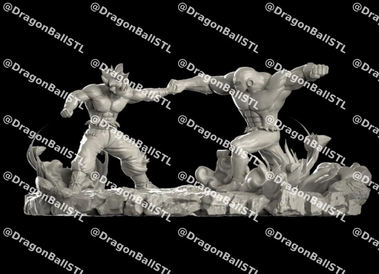 STL - Goku vs Jiren figura de batalla