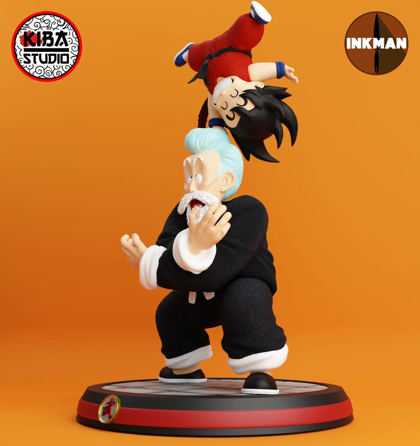 STL - Goku vs Muten Roshi render 5