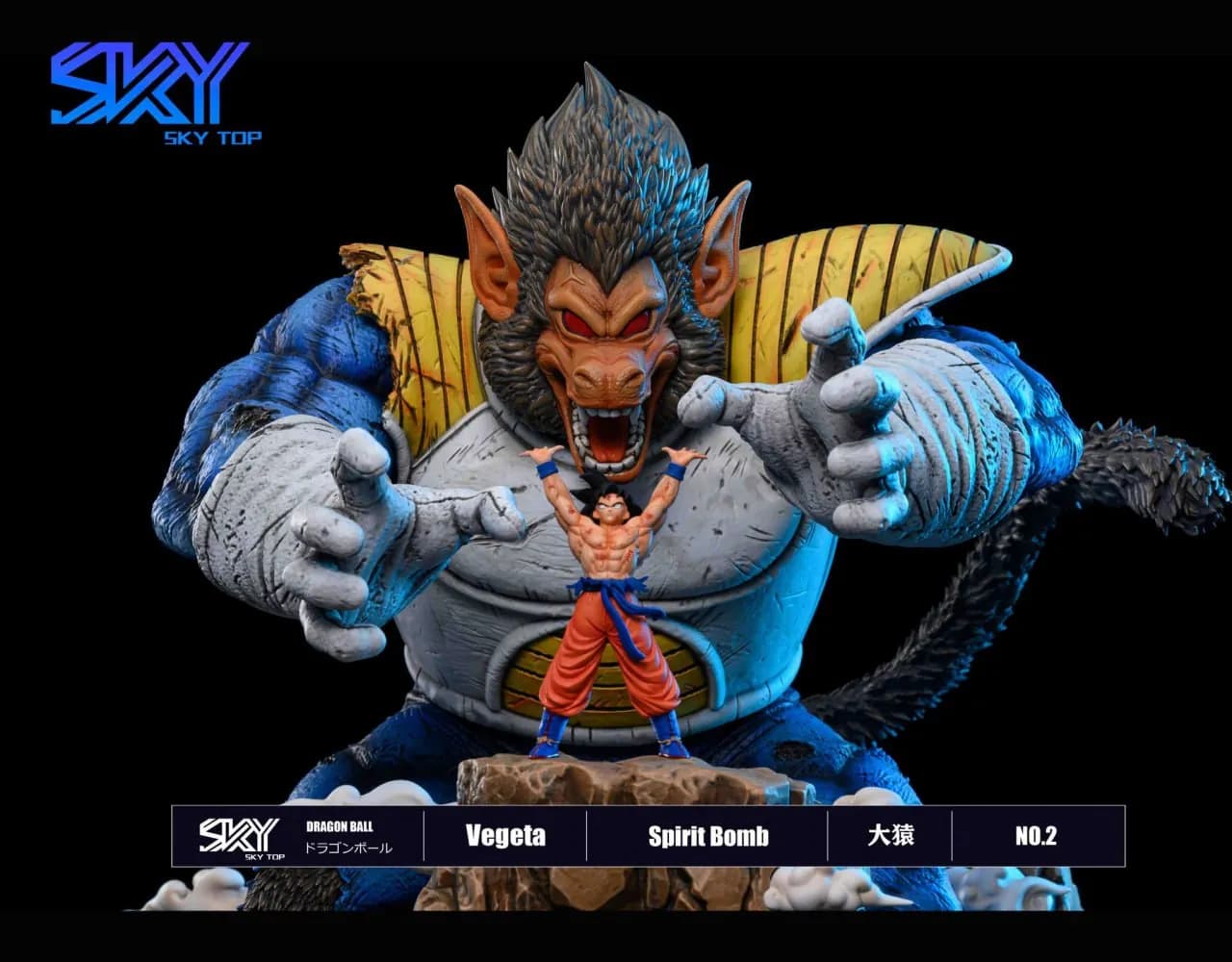 STL - Goku vs Oozaru Vegeta render 2