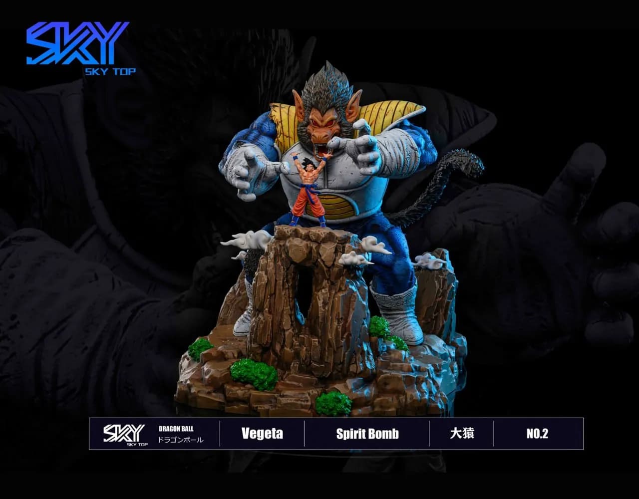 STL - Goku vs Oozaru Vegeta render 4