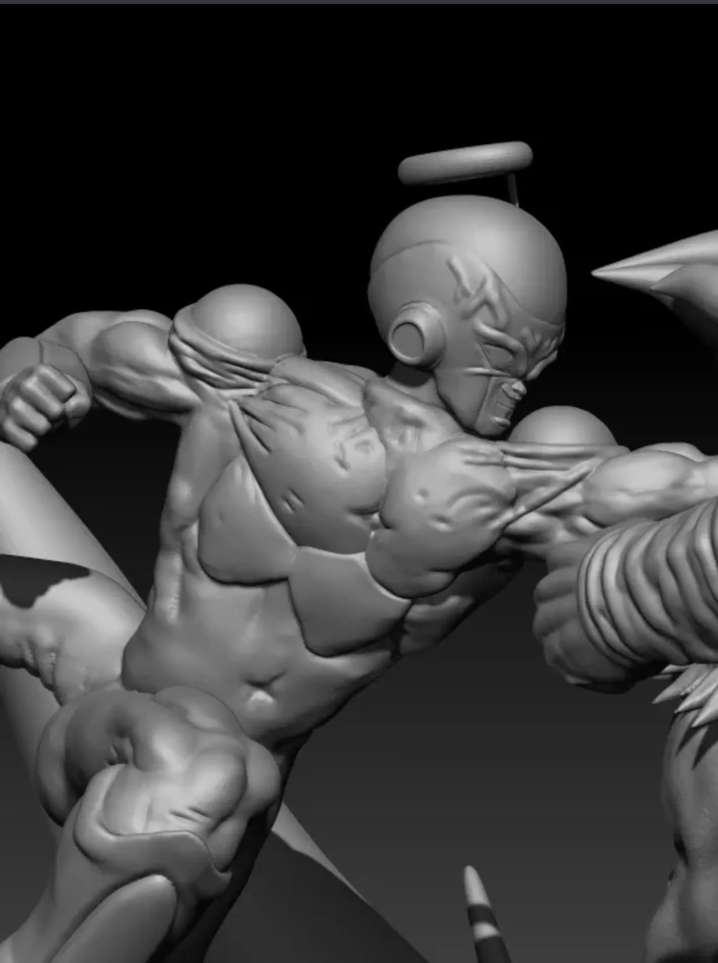 STL - Goku y Freezer vs Jiren render 4