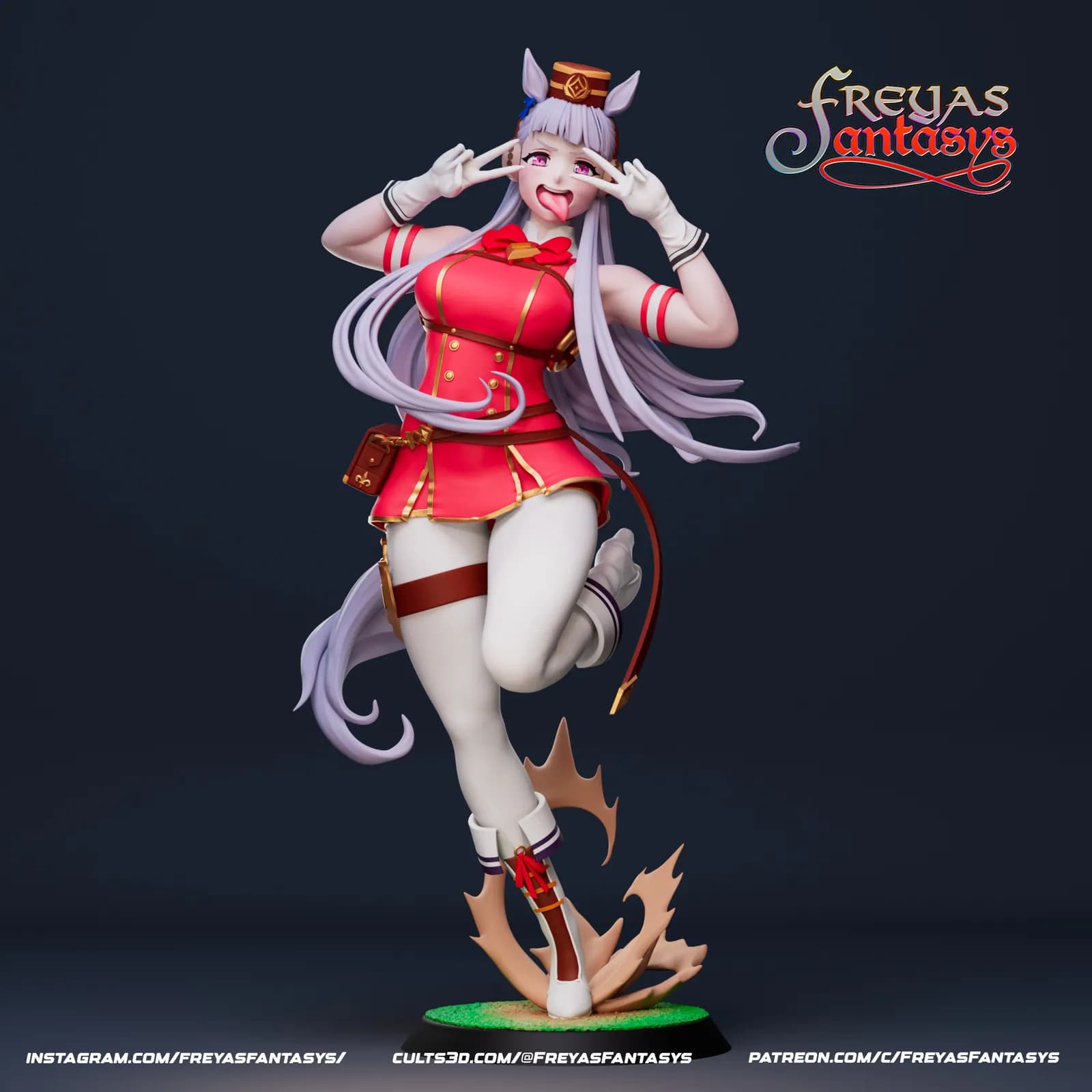 STL - Gold Ship Freyas Fantasy render 3