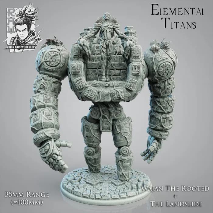 STL - golem earth supported; render 3
