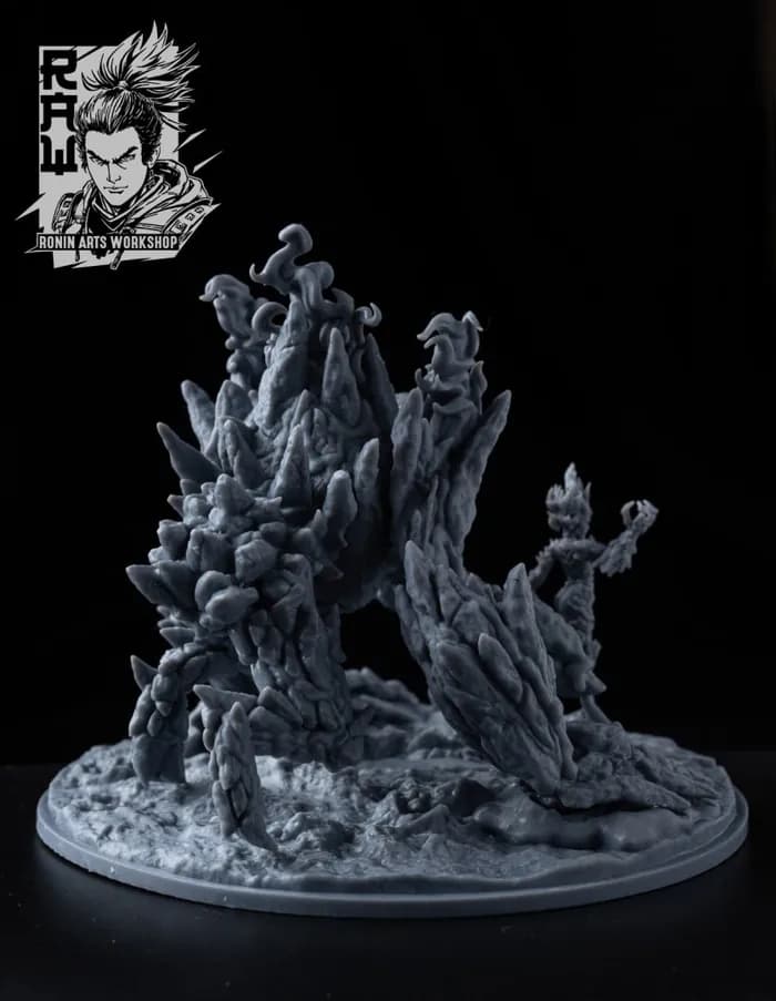 STL - golem fire supported rar render 4