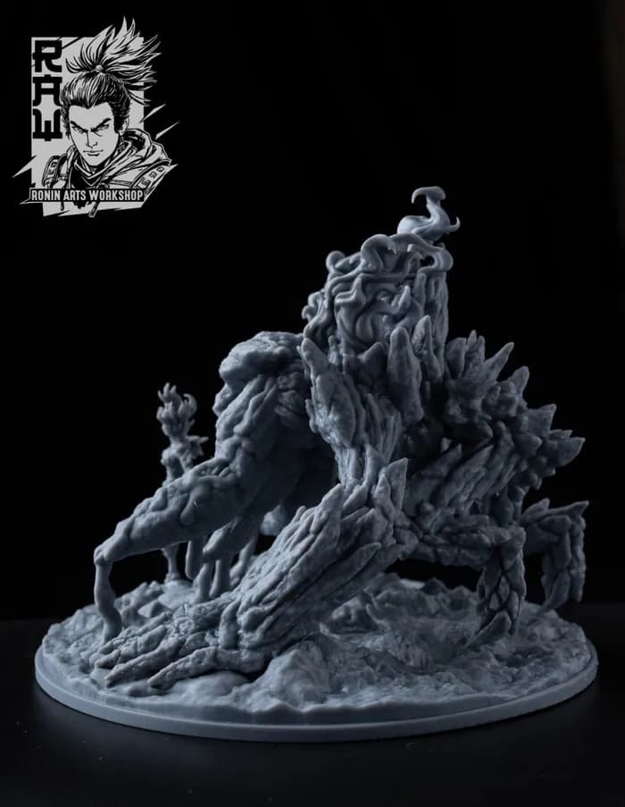 STL - golem fire supported rar render 5