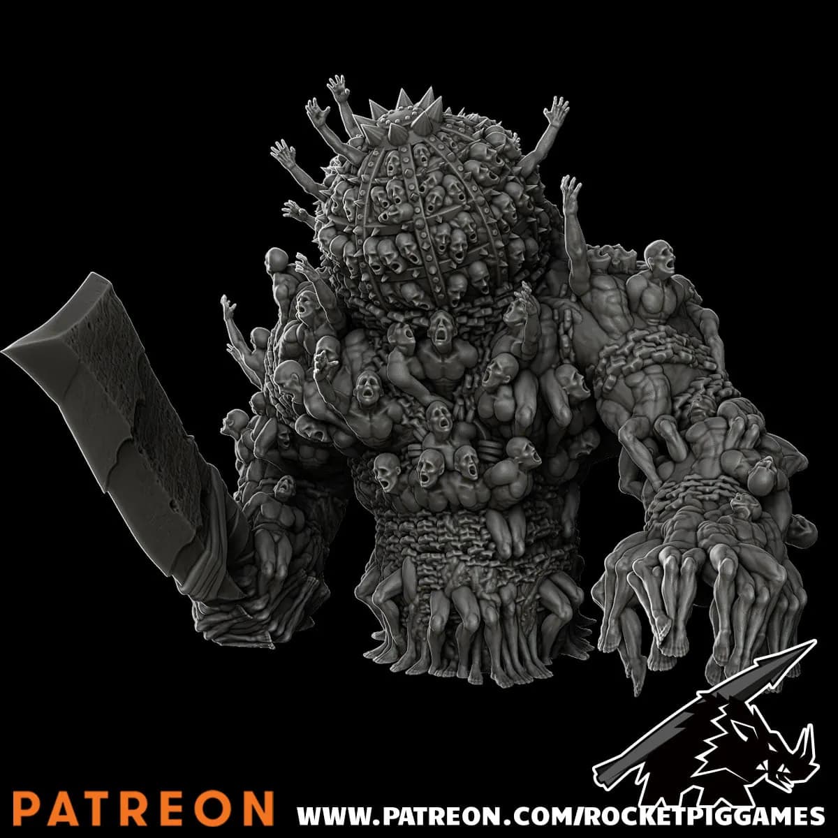 STL - Golem Infernal render 2