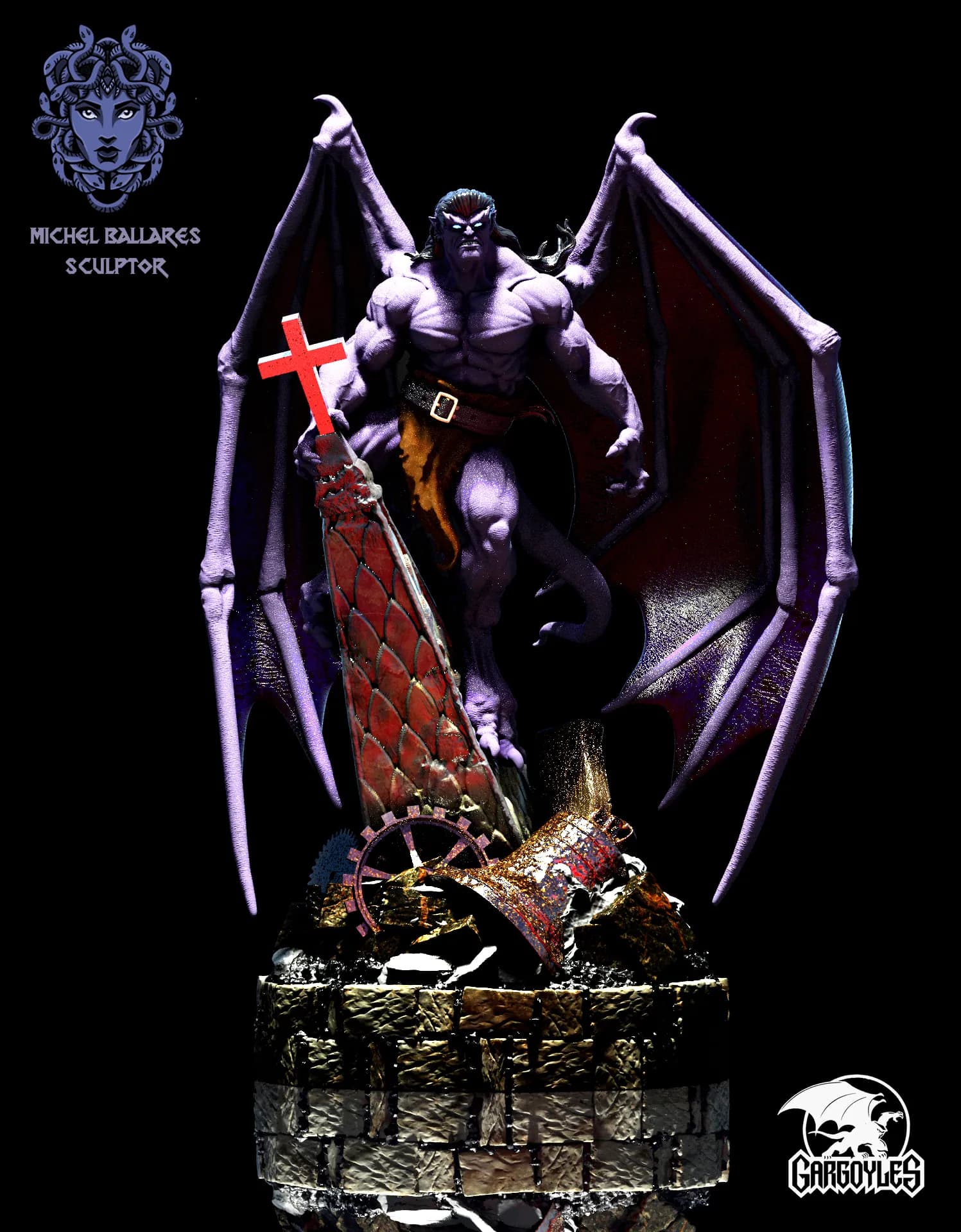 STL - Goliath de Gargoyles render 2