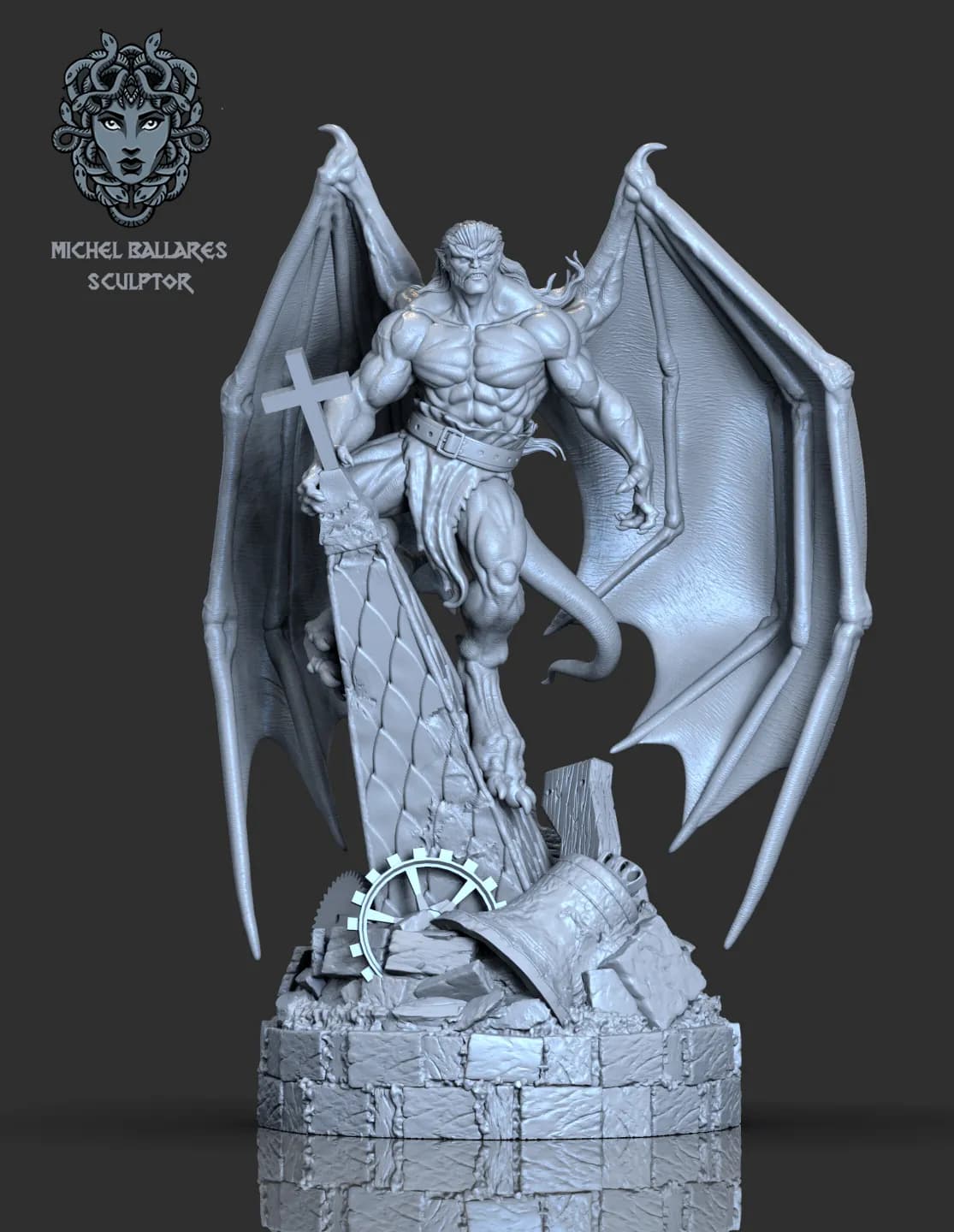 STL - Goliath de Gargoyles render 3