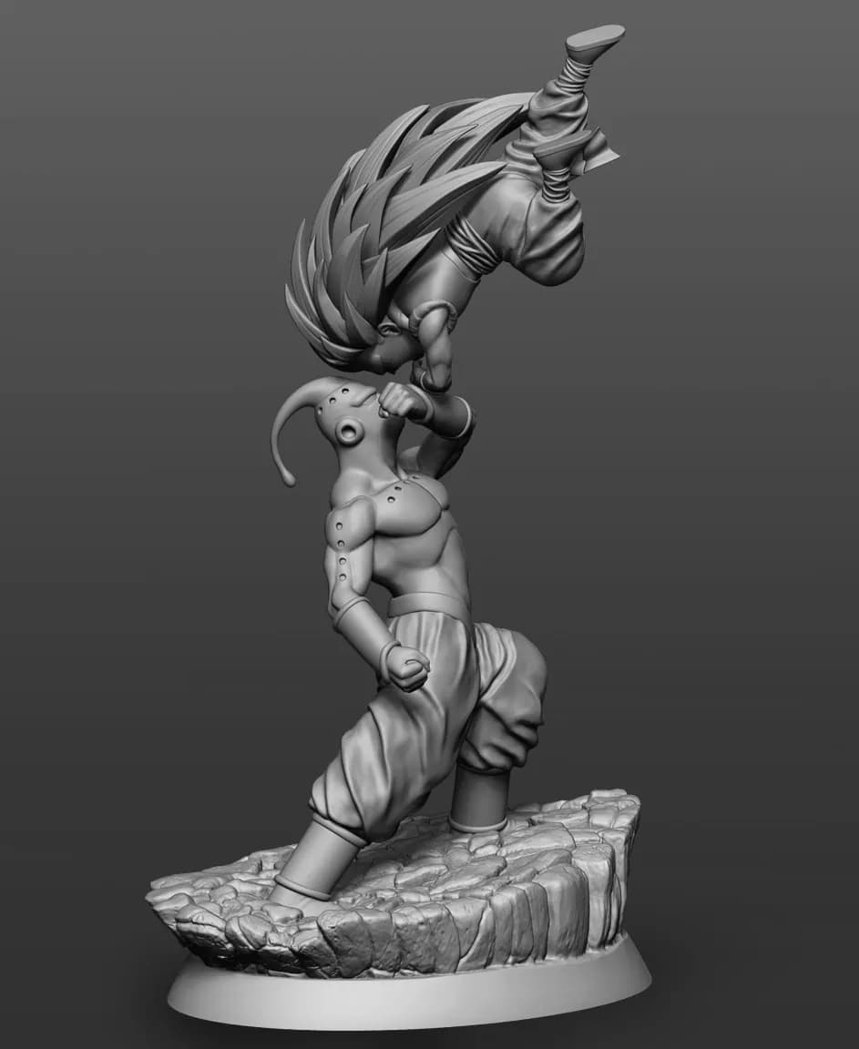 STL - Gotenks vs Super Buu 2 render 5