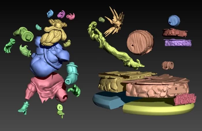 STL - gragas render 4