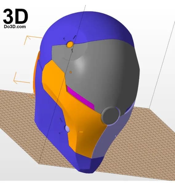 STL - gray fox helmet metal gear