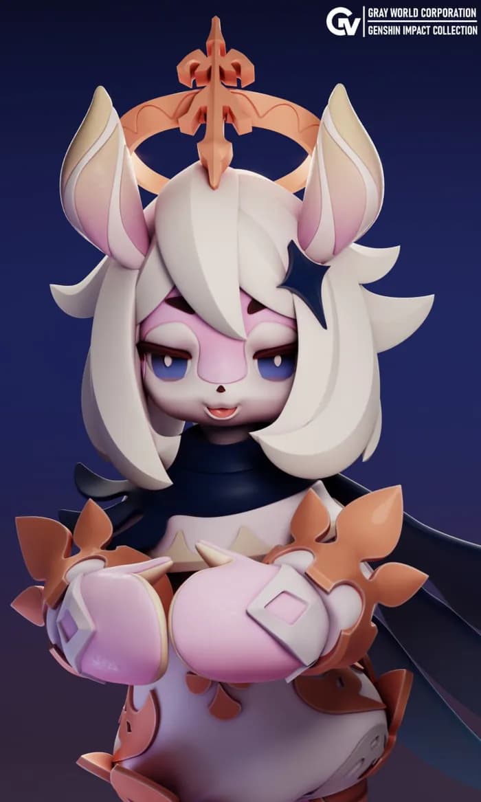 STL - grayworld melusine paimon