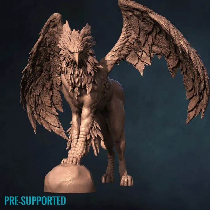 STL - Grifo majestuoso de fantasía