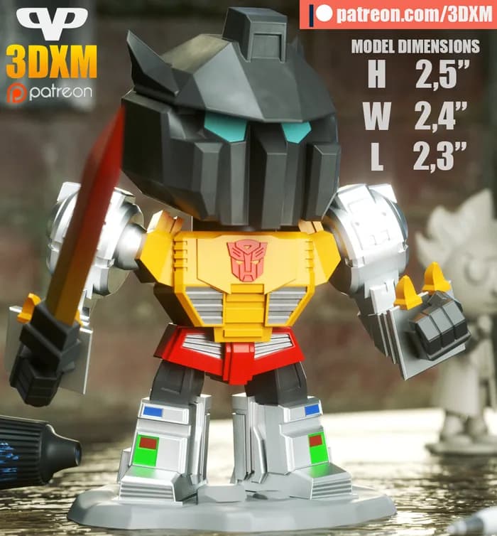 STL - grimlock chibi