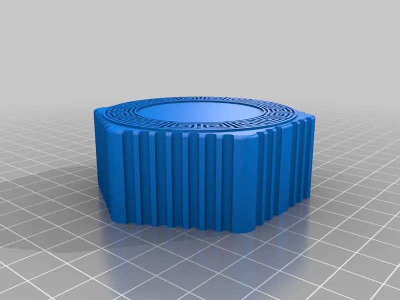STL - Grinder Griego Medusa render 3