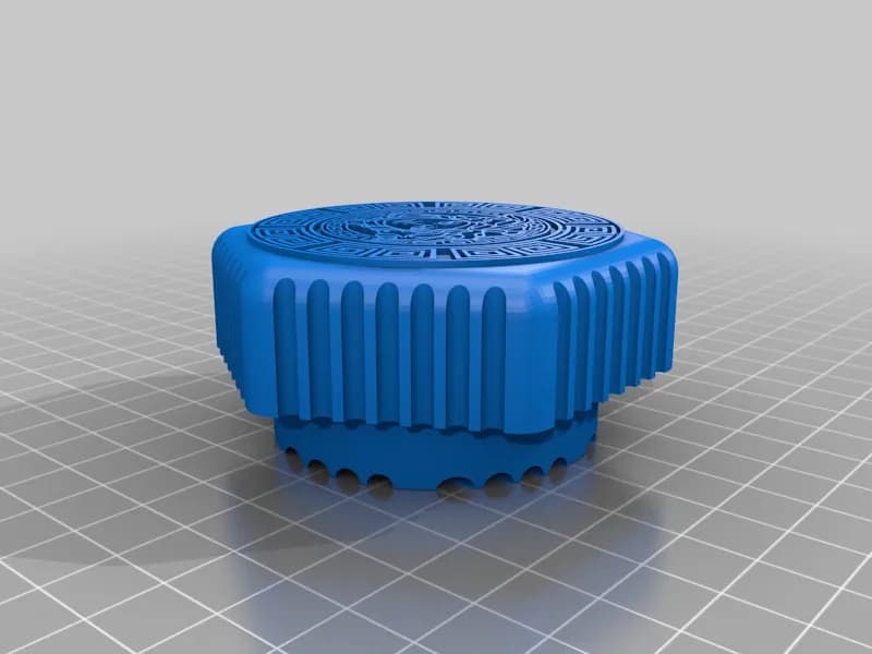 STL - Grinder Griego Medusa render 4