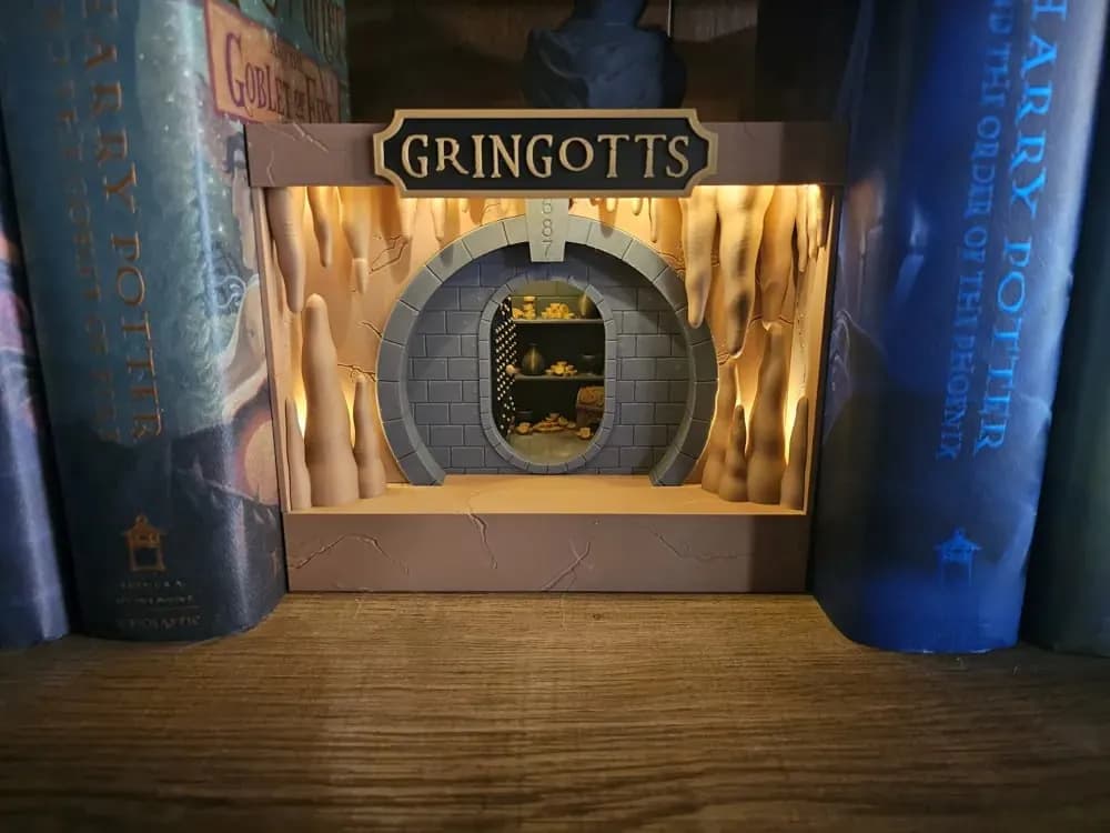 STL - Gringotts Vault Book Nook
