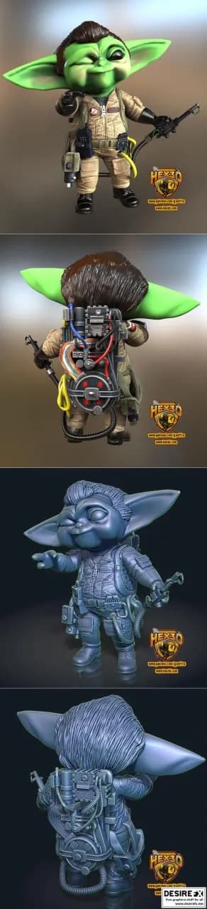 STL - Grogu Cazafantasmas