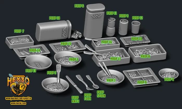 STL - Grogu comiendo render 2