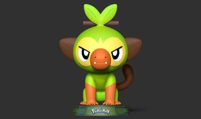STL - grookey pokemon fanart