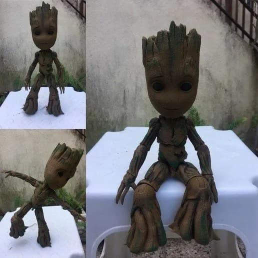 STL - groot articulado y estatico