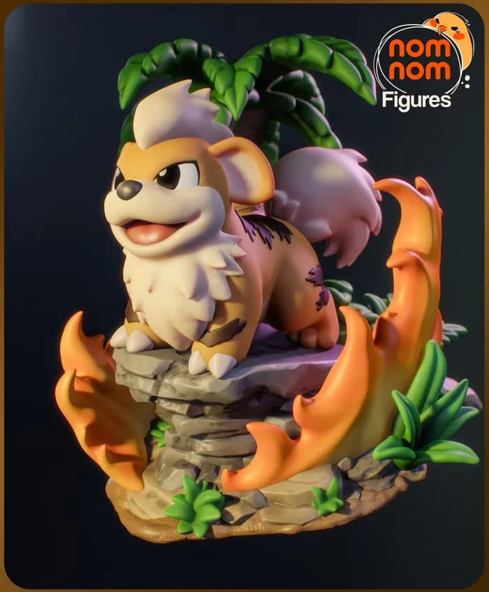STL - growlithe render 4