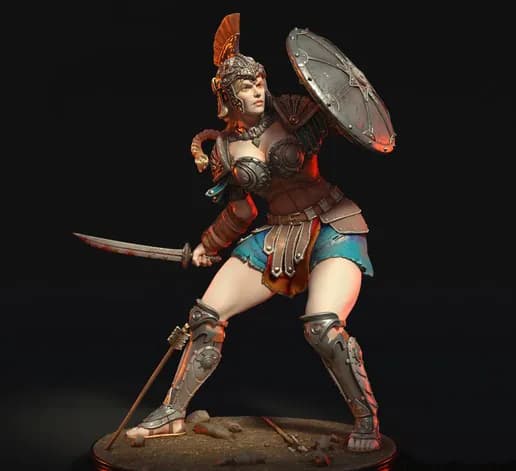 STL - Guerrera griega
